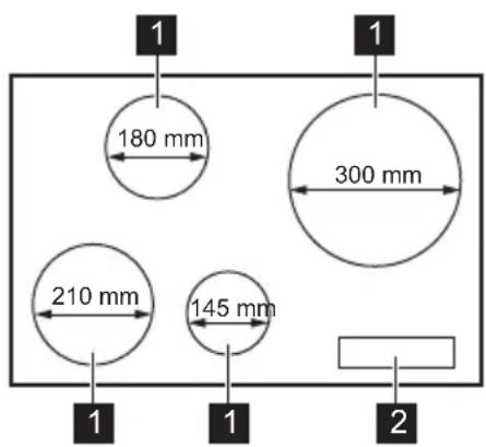 PROGRESS PAI8100E - Description de la table de cuisson - 1
