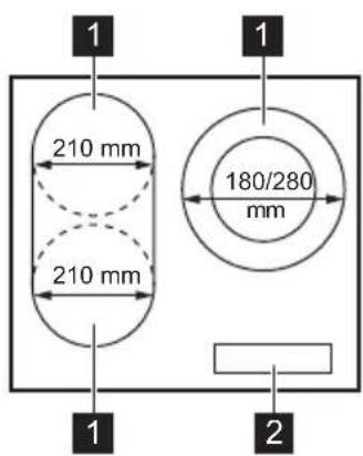 PROGRESS PAI6130A - Cooking surface layout - 1