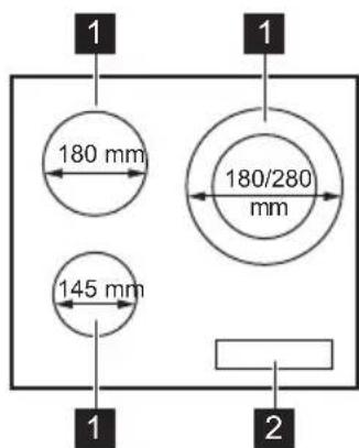 PROGRESS PAI6030E - Kochfeldanordnung - 1
