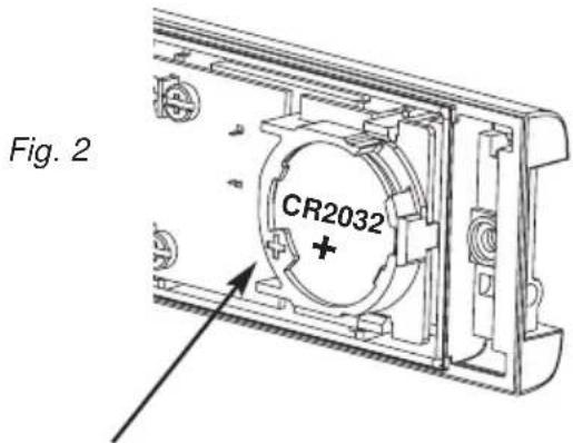 FRIEDLAND D934S Libra+ - Het plaatsen van de batterij voor de belknop - 1