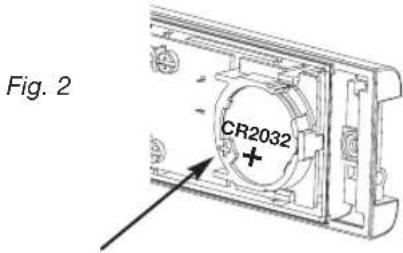FRIEDLAND D942S Libra+ - Installation de la pile du bouton poussoir - 1