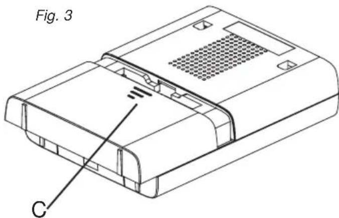 FRIEDLAND D912S Libra+ - Colocacion de las pilas del timbre - 1