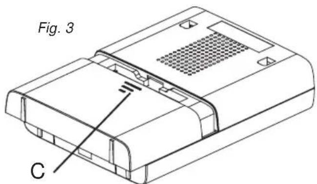 FRIEDLAND D912S Libra+ - Hetplaatsen van de batterijen voor de gong - 1