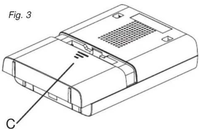 FRIEDLAND D912S Libra+ - Instalar as pilhas da campainha - 1
