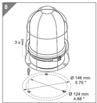 8 3 x Ø 146 mm 5.75 " Ø 124 mm 4.88 "