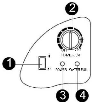 Master DH 711 - Panel sterowania - 1