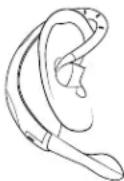 JABRA BT200 - Placing the headset on your ear - 1