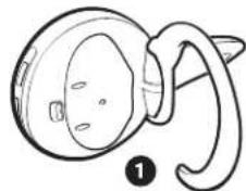 JABRA BT100 - Placering af headsettet pa oret - 1