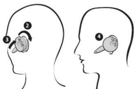 JABRA BT100 - Placing the Headset on your Ear - 2