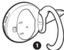 JABRA BT100 - Befestigung des Headsets am Ohr - 1
