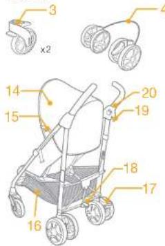 Joie Brisk - Parts List - 2