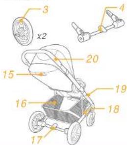 Joie Chrome - Parts List - 2