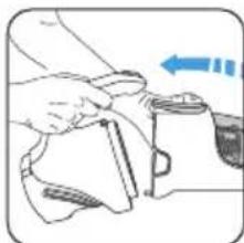 Töm dammbehällaren 6