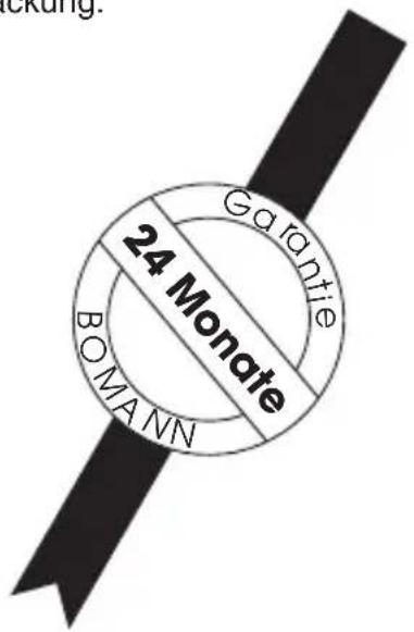 BOMANN CB 1259 - Garantie-Urkunde - 1