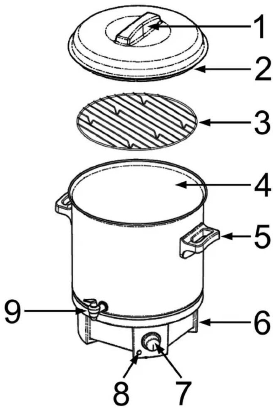 BOMANN EKA 2209 CB - Übersicht der Bedienelemente - 1