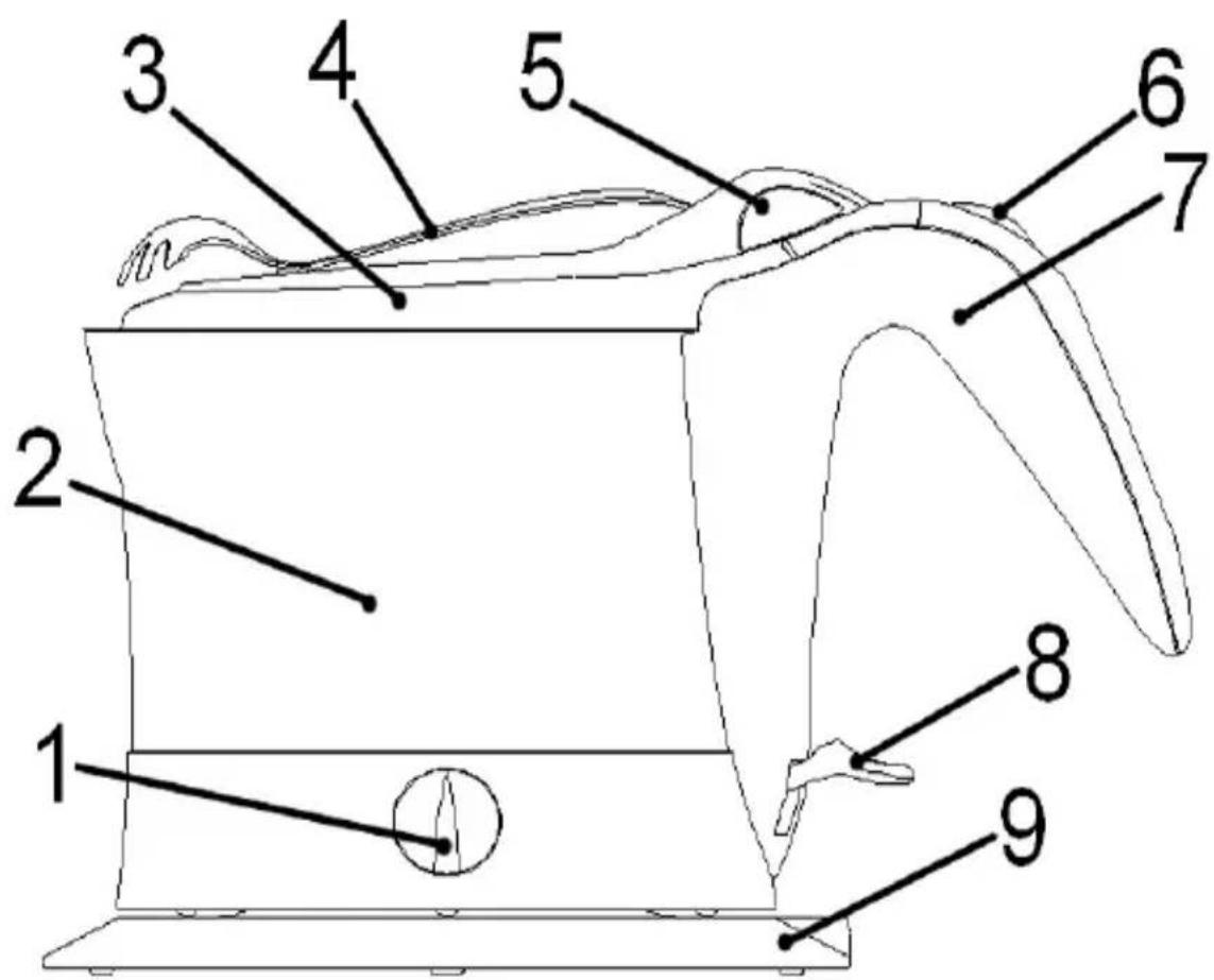 BOMANN MK 1295 CB - Übersicht der Bedienelemente - 1