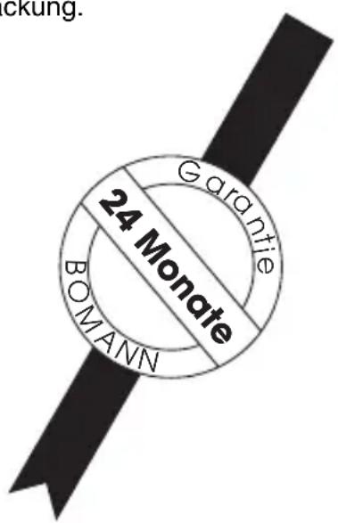 BOMANN CB 570 - Garantie-Urkunde - 1