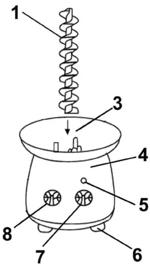 BOMANN SKB 1282 CB - Ubersicht der Bedienelemente - 1