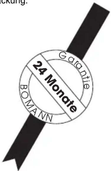 BOMANN CB 583 - Garantie-Urkunde - 1