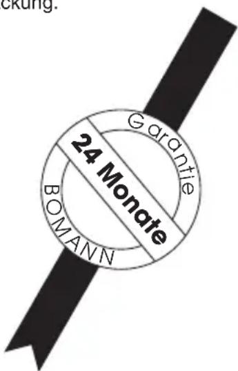 BOMANN CB 567 - Garantie-Urkunde - 1