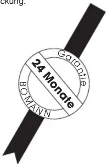 BOMANN CB 1081 - Garantie-Urkunde - 1