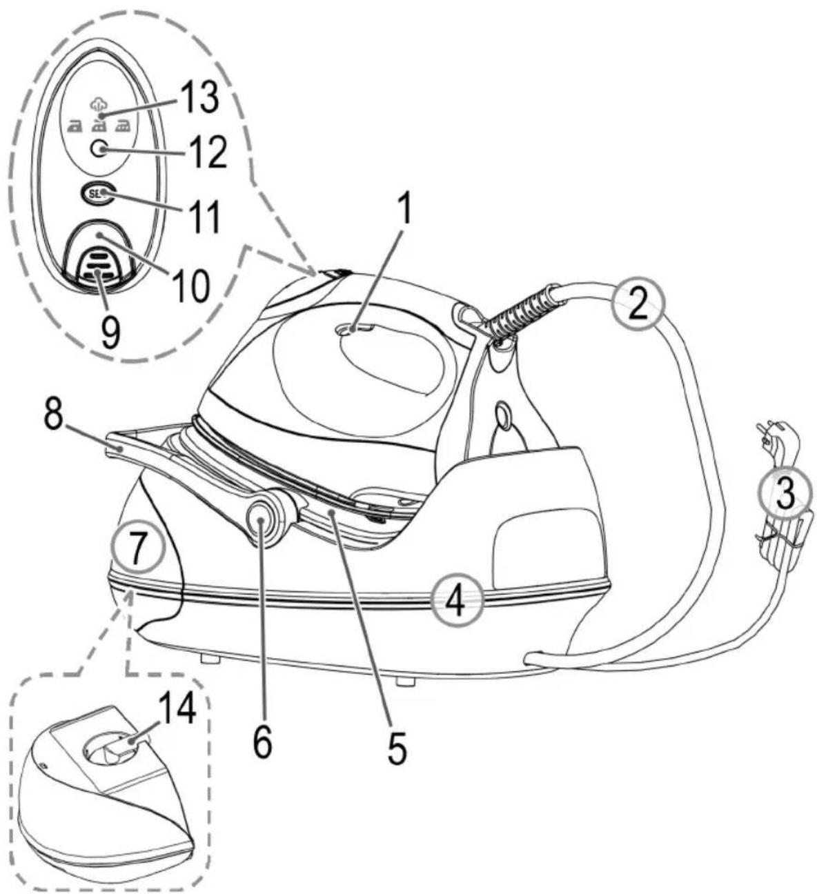 BOMANN DBS 783 CB - Übersicht der Bedienelemente - 1