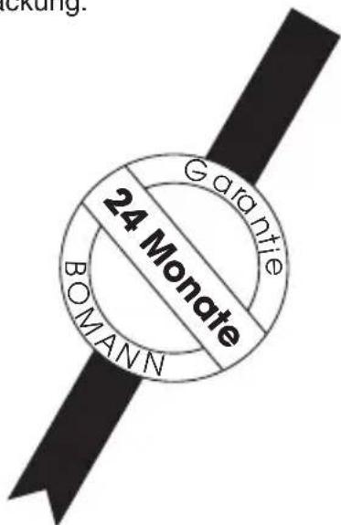 BOMANN CB 992 - Garantie-Urkunde - 1