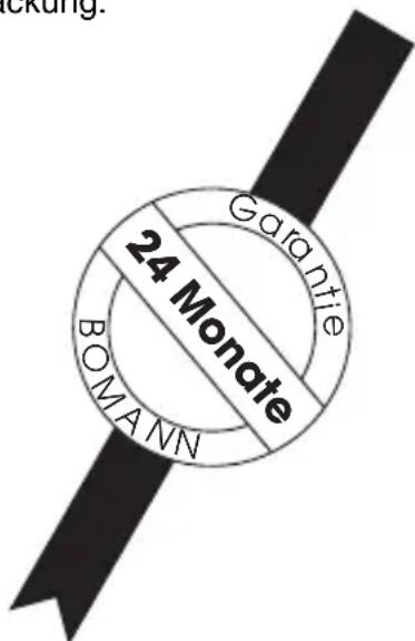 BOMANN CB 954 - Garantie-Urkunde - 1