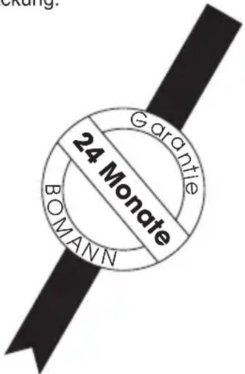 BOMANN CB 948 - Wir übernehmen für dieses Gerät 24 Monate Garantie zu den nachstehenden Bedingungen. - 1
