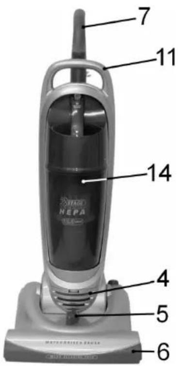 BOMANN BS 984 CB - Übersicht der Bedienelemente - 1