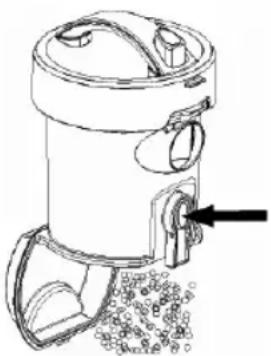BOMANN BS 971 CB - Filtro principal (no recipiente do lixo) - 2