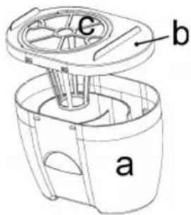BOMANN BS 980 CB - Removing the Dust Container and Filter - 2