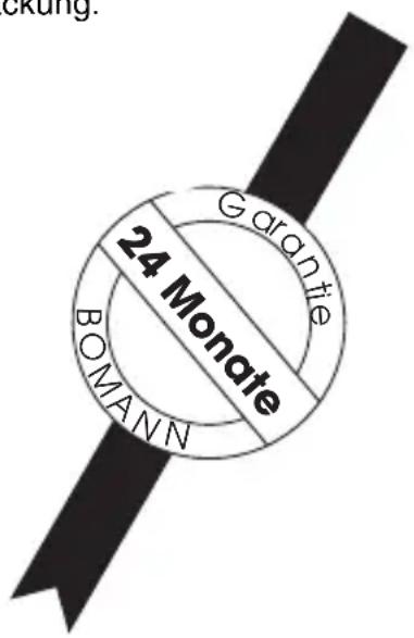 BOMANN CB 331 - Garantie-Urkunde - 1