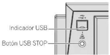 PIONEER XDJ1000 - Desconexión de los aparatos USB - 1