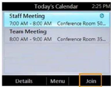 POLYCOM CX600 - Pour rejoindre une réunion : - 2