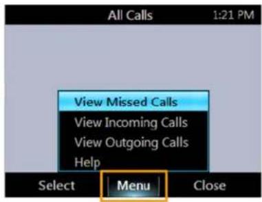 POLYCOM CX600 - Pour afficher vos journaux d'appels : - 2