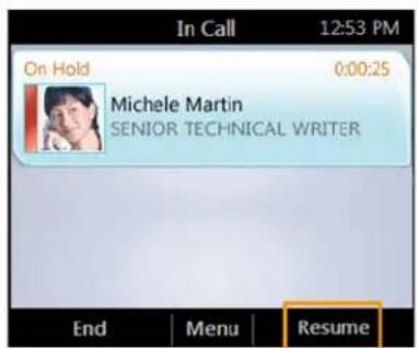 POLYCOM CX600 - Pour basculer entre les appels : - 1