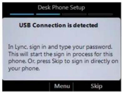 POLYCOM CX600 - Se connecter avec microsoft lync - 2