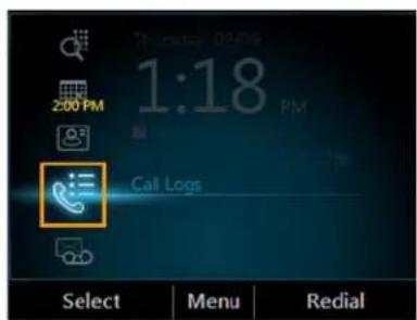 POLYCOM CX600 - Pour afficher vos journaux d'appels : - 1