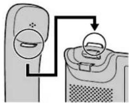 PANASONIC KXUT248 - Pour fixer le combiné lors d'une conversation - 1