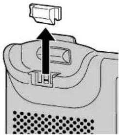 PANASONIC KXUT248 - Pour verrouiller le crochet du combiné lorsque l'appel est monté au mur - 1