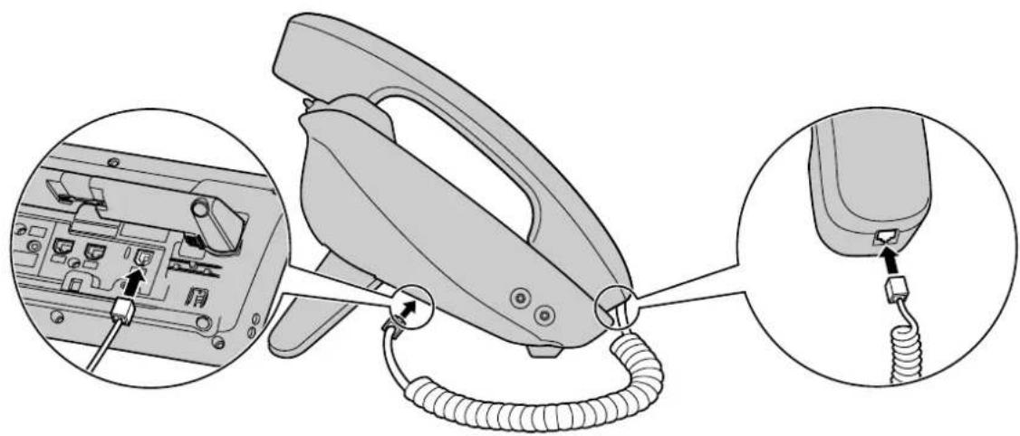 PANASONIC KXUT248 - Connexions pour les combinés - 2