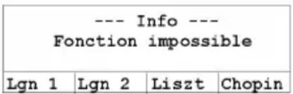 AVAYA T3 Classic - Fenêtre d'information - 1