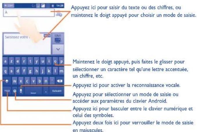 ALCATEL 4010 - Changer l'orientation du clavier à l'écran - 1