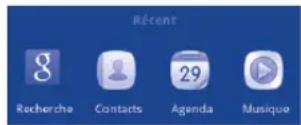ALCATEL 4010 - Consulter les applications récemment utilisées - 1
