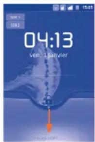 ALCATEL 4010 - Pour déverrouiller l'écran du téléphone - 1