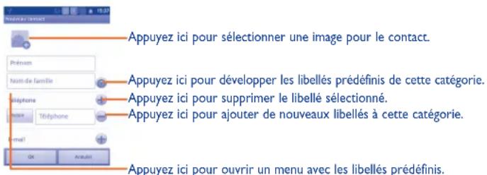 ALCATEL 4010 - Ajouter un contact3.3.2 - 1