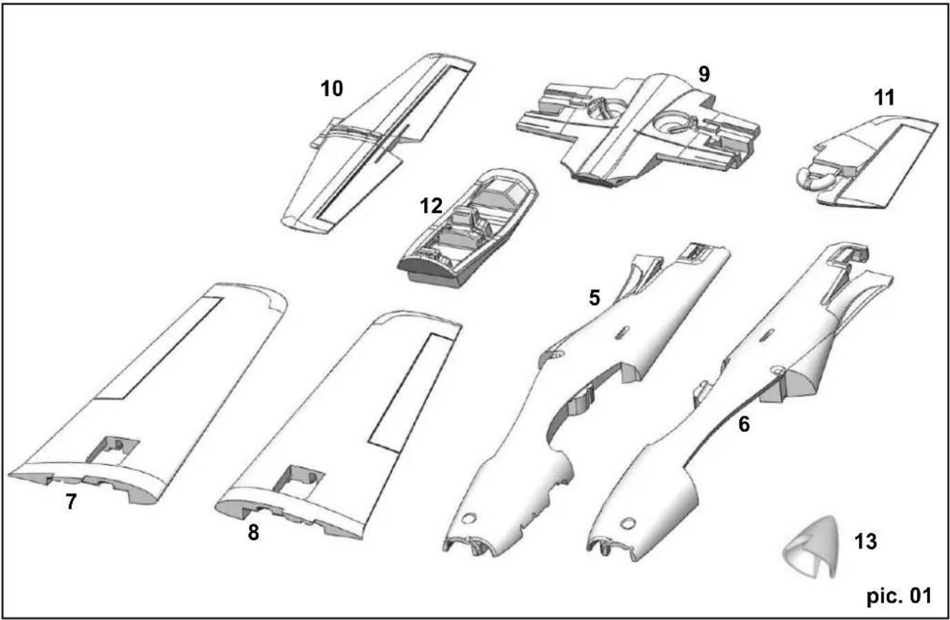 MULTIPLEX Kit+ Tucan - e 5. Collage du fuselage (pic. 11) - 1