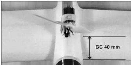 ROBBE Arcus E 2.2 - Centre de gravité: - 3