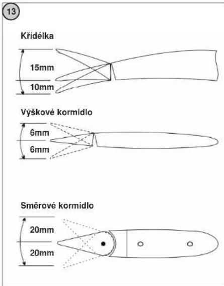 ROBBE Arcus E 2.2 - Těžiště: - 4
